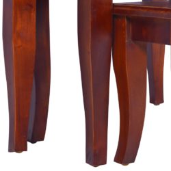 Stablebare sidebord 3 stk klassisk brun heltre mahogni