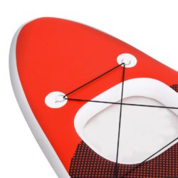 Oppblåsbart padlebrettsett rød 300x76x10 cm