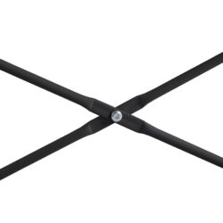 Databord svart og eik 110x60x70 cm sponplate