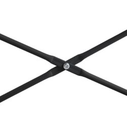 Databord svart og eik 110x72x70 cm sponplate