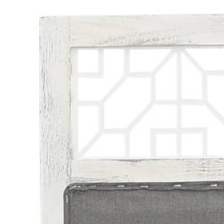vidaXL Romdeler 6 paneler grå 210×165 cm stoff