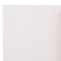 Dobbelsidet hagegjerde 110×500 cm hvit