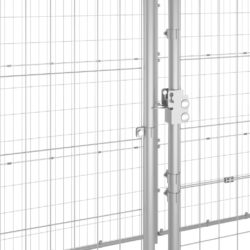 Utendørs hundegård med tak 12,1 m² galvanisert stål