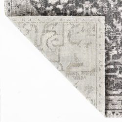 Uteteppe flatvevd 80×150 cm lysegrå