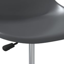Svingbare spisestoler 4 stk grå PP
