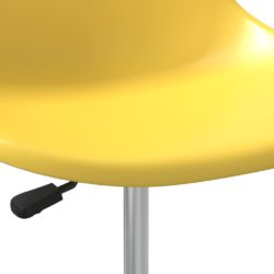Svingbare spisestoler 4 stk gul PP