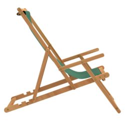 Sammenleggbar strandstol heltre teak grønn
