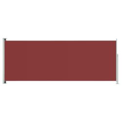 Uttrekkbar sidemarkise 117×300 cm rød
