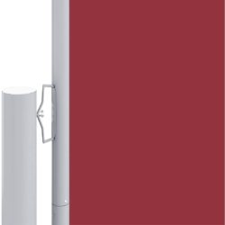 Uttrekkbar sidemarkise 200×1000 cm rød