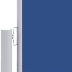 Uttrekkbar sidemarkise blå 117×1200 cm