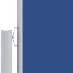 Uttrekkbar sidemarkise 160×1200 cm blå