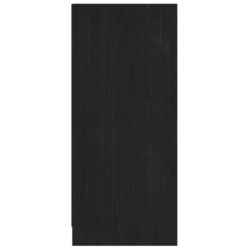 Skjenk svart 70x33x76 cm heltre furu