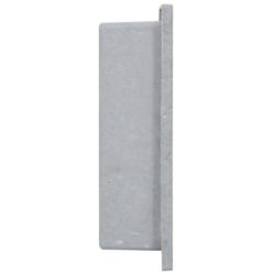 Veggnisje til dusj matt grå 41x36x10 cm