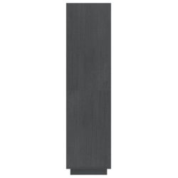 Bokhylle/romdeler grå 40x35x135 cm heltre furu