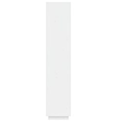 Bokhylle/romdeler hvit 40x35x167 cm heltre furu