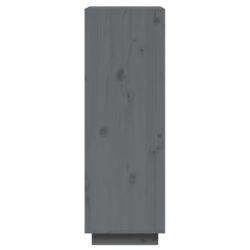 Bokhylle/romdeler grå 60x35x103 cm heltre furu