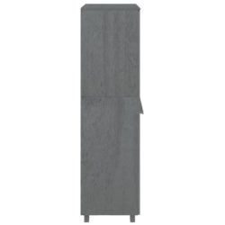 Garderobe HAMAR 1 mørkegrå 89x50x180 cm heltre furu
