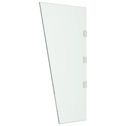 Sidepanel for dørkalesje gjennomsiktig 50×100 cm herdet glass