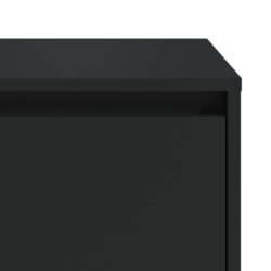 Nattbord 2 stk svart 45x34x44,5 cm sponplate