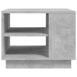 Salongbord betonggrå 55x55x43 cm sponplate