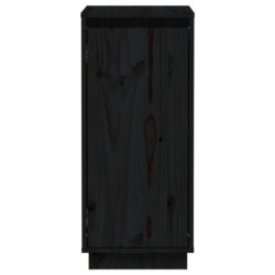 Skjenker svart 2 stk 31,5x34x75 cm heltre furu
