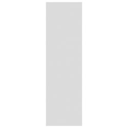Bokhylle/romdeler høyglans hvit 40x30x103 cm sponplate