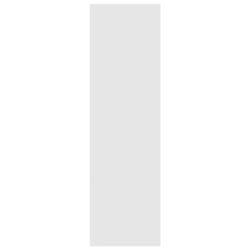 Bokhylle/Romdeler høyglans hvit 60x30x103 cm sponplate
