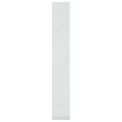 Bokhylle/romdeler høyglans hvit 60x30x198 cm