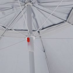 Strandparasoll med sidevegger antrasitt 215 cm