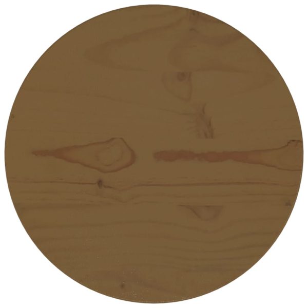 Bordplate brun Ø30×2,5 cm heltre furu