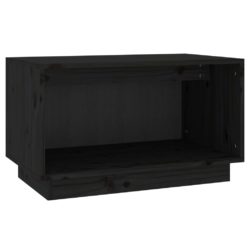 TV-benk svart 60x35x35 cm heltre furu