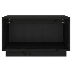 TV-benk svart 60x35x35 cm heltre furu
