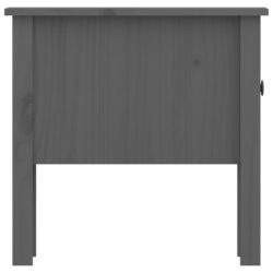 Sidebord 2 stk grå 50x50x49 cm heltre furu