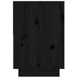 Nattbord svart 60x34x51 heltre furu
