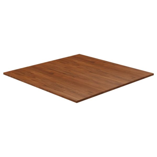 vidaXL Firkantet bordplate mørkebrun 90x90x1,5 cm behandlet heltre eik