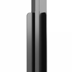Dusjkabinett frostet ESG 80x80x180 cm svart