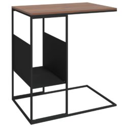 Sidebord svart 55x36x59,5 cm konstruert tre