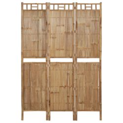 vidaXL Romdeler 3 paneler bambus 120×180 cm