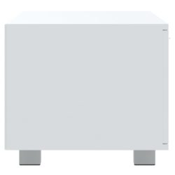 TV-benk hvit 120×40,5×35 cm konstruert tre