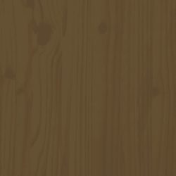 vidaXL Sengegavl honningbrun 156x4x100 cm heltre furu