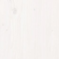 Sengegavl hvit 80,5x4x100 cm heltre furu