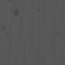 Sengegavl grå 145,5x4x100 cm heltre furu