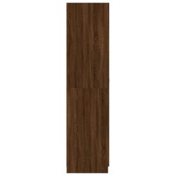 Garderobe brun eik 90x52x200 cm konstruert tre