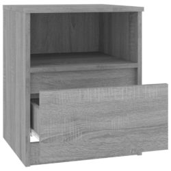 Nattbord grå sonoma 40x40x50 cm konstruert tre