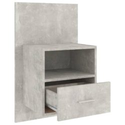 Veggmonterte nattbord 2 stk betonggrå