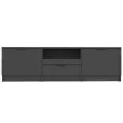 TV-benk svart 140x35x40 cm konstruert tre