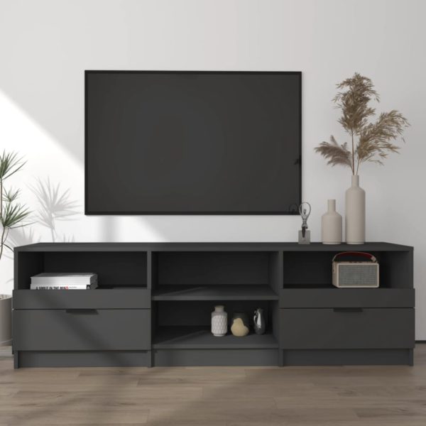 vidaXL TV-benk svart 150×33,5×45 cm konstruert tre
