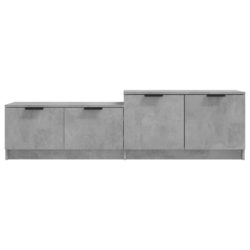 TV-benk betonggrå 158,5x36x45 cm konstruert tre