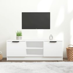 TV-benk hvit 102x35x36,5 cm konstruert tre