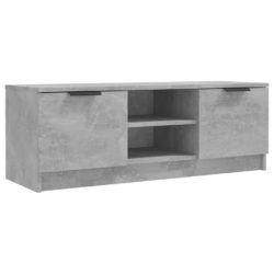 TV-benk betonggrå 102x35x36,5 cm konstruert tre